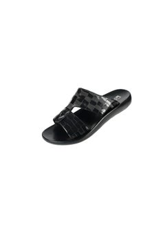 Buy 008-3555 Barjeel Mens Arabic Sandals 63092 Black in UAE