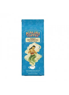 اشتري Kauai Hawaiian Ground Coffee, Vanilla Macadamia Nut Flavor - Gourmet Arabica Coffee From Hawaii's Largest Grower, Smooth, Delicious Flavor and Amazing Aroma - 10 Ounce في الامارات