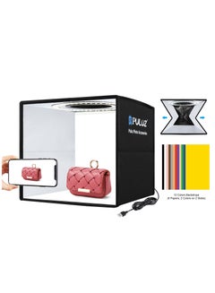 Buy 9.8 inch Foldable Portable Photography Light Box,Lighting Studio Shooting Tent Box with 12 Colors Backdrops in Saudi Arabia