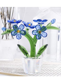 اشتري Called A Forget Me Not Blue Crystal Flower Gift Ornament في السعودية