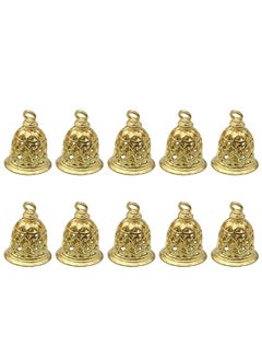 Buy 10 Pcs Brass Jingle Bell Vintage Wind Chimes Bells Rustic Handicrafts Small Indian Bells Jewelry Bag Charms Pendants for DIY Crafts Home Door Decor 12 x 15mm in UAE