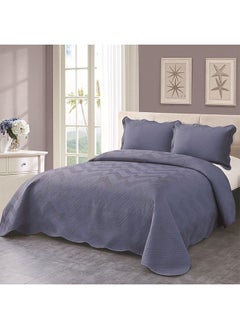 Buy Bedding 3-Piece Set,Soft Material,Four Seasons Models Easy to Care,Double Plus Size,Suitable for Business Trips/Travel(Blue,Quilt 230*250cm*1, Pillowcase 50*70cm*2) in Saudi Arabia