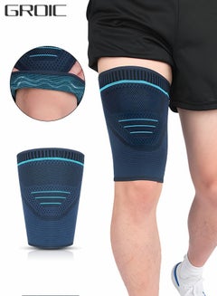 Buy Thigh Compression Sleeves, Compression Sleeve for Quad & Groin Pain Relief & Recovery, Thigh Brace Support Anti Slip Upper Leg Sleeves,Relief Sports Injury Recovery,Sports Protection Equipment in UAE