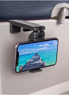 Buy Universal Airplane Phone Mount for In-Flight Use. Hands-Free Phone Holder for Desk with Dual 360° Multi-Directional Rotation. Compact Pocket-Sized Travel Essential for Flying. Protected by a US Patent. in UAE