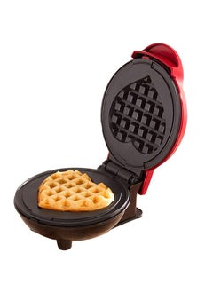 Buy Mini Waffle Maker for Breakfast, Snacks (Red) in Saudi Arabia