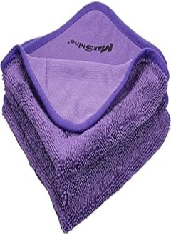 Buy Maxshine Purple Twisted Loop Drying Towel 16"*16/40 * 40cm-600gsm - 1Pack/ 3PCs in Egypt