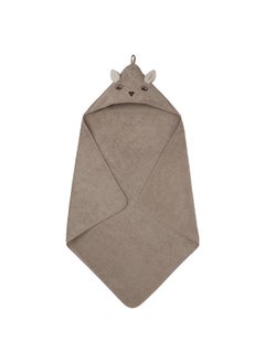 Buy Baby Towel With Hood Deer Brown 80X80 Cm in Saudi Arabia