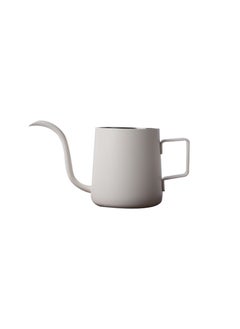 Buy Stainless Steel Household Mini Hand Pour Coffee Pot Long Spout Kettle 240ml White 6.5*7.5*7cm in UAE