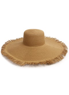 اشتري New Summer Outdoor Big Eaf Beach Hat في الامارات