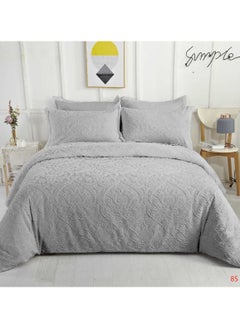 Buy COMFY 6PC GREY LUXURIOUS & STYLISH EMBROIDERED KING SIZE COMFORTER SET in UAE