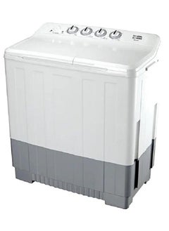 Buy Washing Machine Semi Automatic Twin Tub 18 KG ً white & Grey in Saudi Arabia