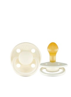 Buy Rebael Mono Natural Rubber Round Pacifier Size 2 - Baby 6M+ (1-pack) - Champagne in Saudi Arabia