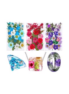 Buy Dried Pressed Flowers for Resin, 100Pcs Real Pressed Mixed Multiple Dry Flower, Natural Dried Flower Herbs Kit for Resin Jewelry Bookmark Nail Pendant Art Craft DIY Candle Floral Decoration in Saudi Arabia