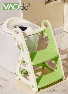 اشتري 2 in 1 Potty Training Seat Ladder Toddler,Potty Seat Toilet Boys Girls,Kids Toilet Training Seat Step with PP cushion Toilet Seat في السعودية