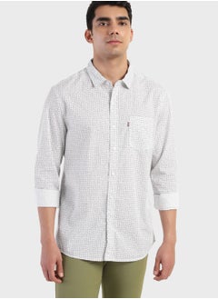 Buy Geometric Print Regular Fit Shirt in Saudi Arabia