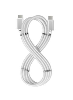 Buy Magnetic USB C to USB C Fast Charging Cable (60W), Magnetic Charging Cable, USB 2.0 Type C Charging Data Transfer Cable with Soft Protective Silicone Tube for All USB C Devices in UAE