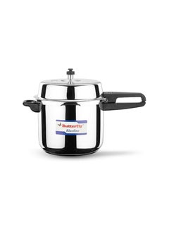 Buy Butterfly Blue Line Stainless Steel Outer Lid Pressure Cooker, 10 Litre in UAE