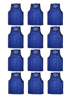 اشتري HM SPORTS Football Pinnies | Training Jackets | Set of 12 | Blue في الامارات