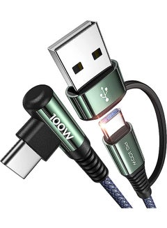 اشتري USB C Charger Cable 100W 10FT 5A Type C Charger Cable Fast Charging USB C to USB C Cable Fast Charger Cord 100W PD4.0 QC5.0 USB-c Cable for MacBook Pro/Air iPad Pro/Air Samsung Galaxy 23 في السعودية