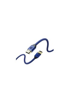 Buy Powerology 8K HDMI Braided Cable - Navy Blue in UAE