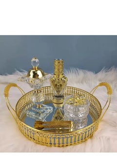 Buy 5-in-1 crystal royal incense burner set in Saudi Arabia