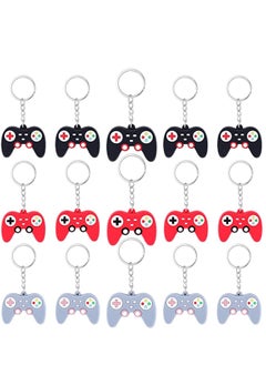 اشتري Keychains Video Game Controller Keychains Game Controller Handle Key Ring Pendant Charms for Video Game Party Favors Birthday Baby Shower Gifts 3 Colors 15 Pieces في الامارات