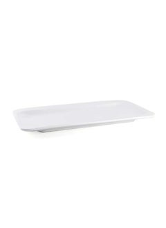 اشتري Ivory Porcelain Rectangular Two Edge Rim Plate 22.5 cm في الامارات