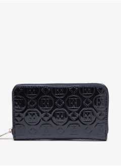 Buy Logo Embossed Zip Around Wallet in UAE