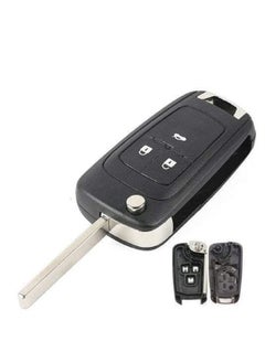 Buy 3 Button Remote Control Cover Uncut Key FOB Shell Case For Chevrolet Camaro Cruze Chevy Equinox Sonic Terrain No Remote Chip in UAE