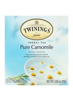 Buy Twinings, Herbal Tea, Pure Camomile, Caffeine Free, 50 Tea Bags, 2.65 oz (75 g) in UAE