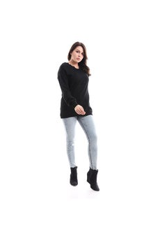 Buy ESLA Knitted Long-sleeved Top Black in Egypt