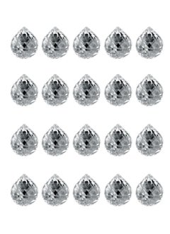 اشتري 20 Piece Crystal Prism Ball for Wedding Decor and Ceiling Lamp Pendants في السعودية