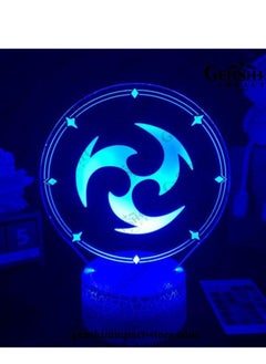 Buy 3D Illusion Light LED Night Light Genshin Impact Game Figurine Lamp Lighting Lamp Gift for Bedroom Decor Light LED Sensor Color Changing Work Desk Lamp Remote Control Lighting in UAE