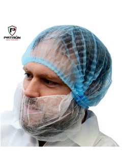 اشتري Disposable Beard Cover, 18 Inch Beard Mask Nylon Beard Cover Pleated Disposable Beard and Mustache Protection Guards Facial Hair Covering | 100 Pcs Packing في الامارات