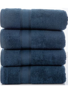 اشتري Bliss Casa Cove 100% Cotton Bath Towels (4 Pack, 70 x 140 CM) 500 GSM Cotton Bath Towel Set for Home, Hotels, Pool & Beach في الامارات