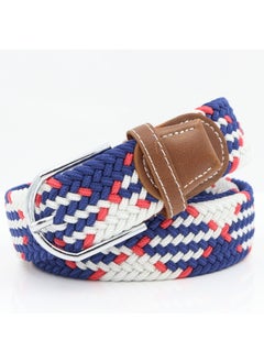 Buy Mens Knitted Elastic Canvas Belt Breathable Casual20 20 in Saudi Arabia