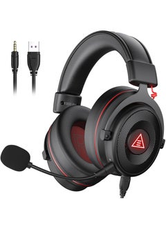 Buy EKSA E900 Pro USB Gaming Headset  7.1 Surround Sound With Microphone for PC PS4/PS5, Xbox One, Laptop in Saudi Arabia