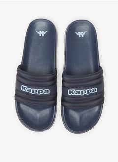 Buy Men's Logo Detail Slip-On Slide Slippers in Saudi Arabia