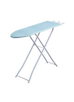 اشتري Clean and Care Ironing Board Size A 110cm x 30cm Strong Board 4 Adjustable Heights Iron Durable Stand High Quality Cushion Foldable Space saving Black Checked في الامارات