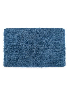 Buy Chunky Loop Bath Rug, Blue - 85X2 Cm in UAE