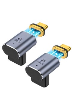 Buy Magnetic USB C Adapter 2 Pack USB C Magnetic Adapter 24 pin Type C Connector PD 100W Quick Charge 40Gbps Transfer 8K@60Hz Data Transfer Video Output for MacBook & More USB C Devices in UAE