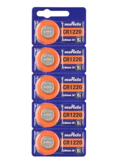 اشتري 5-Pieces Murata CR1220 Lithium 3V (muRata) Japan Batteries في الامارات