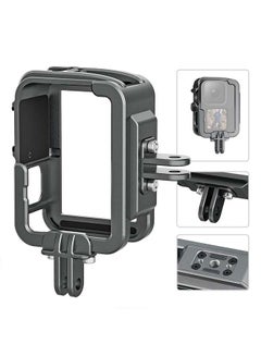Buy TELESIN Vertical Aluminum Cage Protective Case Frame Housing for GoPro Hero 12 11 10 9 Black, Fits Go Pro with ND CPL Lens Filter Max Lens on Camera, with Cold Shoe Connect to Video Light Microphone in UAE