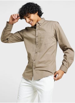 Buy Pure Cotton Casual Double Pocket Shirt in UAE