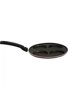 Buy Non-Stick Pancake Pan With 4 Holes And Black Bakelite Handles in Saudi Arabia