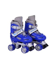 Buy Track Shoes Inline Skates Single and Double Row Adjustable Skating Shoes Roller Skates Skates Children Skates (Color : Blue) in Saudi Arabia