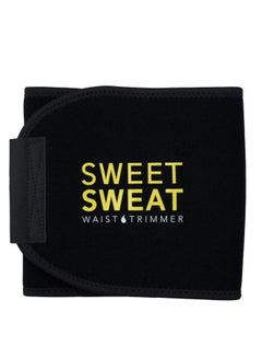 Buy Sports Research Sweet Sweat Premium Waist Trimmer, Large, Yellow in UAE