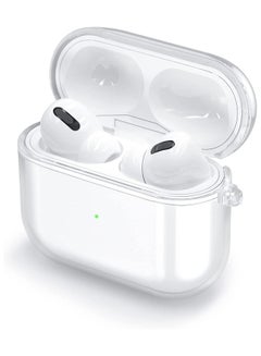 Buy Clear Case for Airpods 3rd Generation (2021), Transparent Waterproof Protective Soft TPU Airpods 3 Case Cover with Keychain (Transparent) in Egypt