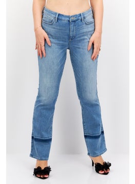 اشتري Women Bootcut Fit Straight Leg No Stretch Jeans, Light Blue في السعودية