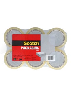 Buy 6-Piece Rolls Resist Slivering and Splitting Packaging Tape Set 54.6m in Saudi Arabia